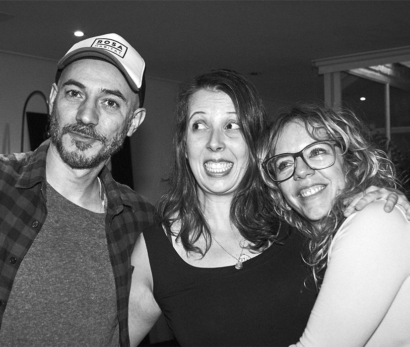 Foto de Flávio, Camila e Joyce 